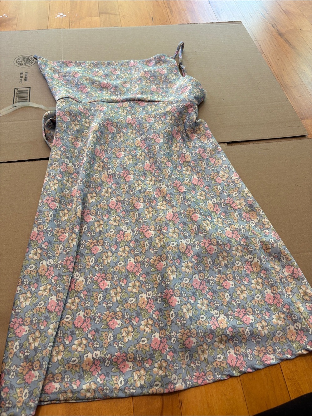 Altar'd State Floral Mini Dress in Blue, Pink, Cream